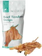 BARK'N BIG Beef Tendons for Dogs Made in USA - Single Ingredient Dog Treat - Premium All-Natural 100% USA Beef, High Protein, Low Fat, Tendon Chews for Dogs - 8-12 Inch - 12 Ct