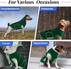 MIGOHI Breathable Dog Anxiety Calming Vest,Dog Firework Anxiety Relief Vest,Dogs Stress and Anxiety Relief Coat,Anxiety Vest for Large Dogs,XL,Green