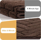 Tindbea Dog Mat for Muddy Paws,Absorbs Moisture Dirt Non-Slip Washable Mud Mat for Dogs,Soft Rubber Backing Front Inside Pet Rug for Entryway, Mud Dog Paws, Patio(20"x48",Coffee)