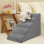 Dog Stairs for Small Dogs, High Density Foam Dog Steps, Extra Wide Non-Slip Pet Ramp for High Beds Or Couch, Soft Doggie Ladder for Dogs Injured, Older Pets, Small Cats