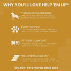 Help 'Em Up® - Dog Lift Harness│ Adjustable Lifting Harness for Dogs │ Full Body Support, Rear Leg Support (Conventional, Medium, 45-80 lbs)