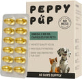 Peppy Pup Omega-3 KD Oil Capsules for Pets, Omega 3 for Dogs and Cats, Fish Oil for Dogs and Cats, Pet Vitamins and Supplements, Pet Fish Oil, Supports Healthy Heart, Dog Coat Defense, 60 Day Supply