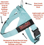 Adjustable Dog Harness– No Pull, No Choke – for English Bulldogs, French Bulldogs, Pugs & Broad-Chested Breeds – Easy, Safe Walks (Black, Large)