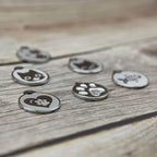 Stainless Steel Cat ID Tags - Engraved Personalized Tags with up to 4 Lines of Text and Cat & Mouse Shapes