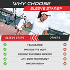 Sleeve Stars Tennis Elbow Brace for Women - Adjustable Tennis Elbow Strap, Golfers Elbow Brace for Men, Counterforce Brace for Tendonitis Relief, Fits 9"-23" (Pair/Navy Blue)