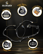 Rear Door Wiring Harness, Compatible with 2009-2014 Ford F150 Crew Cab | Left Driver Side, LH Door Jumper Wire Assembly, Replace# 9L3Z-14631-CAA, 9L3Z14631CAA