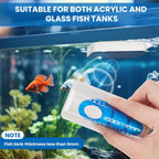 Aquarium Fish Tank Cleaning Tool Kit Include 4 Pcs Long Aquascape Tools Kit 1 Pcs Magnetic Glass Cleaner Brush 5 in 1 Fish Tank Gravel Cleaner and Siphon Vacuum for Terrarium Fish Tank Set