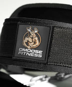DMoose Fitness Neck Harness for Weight Lifting - Soft Padded Head & Chin Strap with 30" Heavy Duty Steel Chain - Neck Exerciser, Trainer & Strengthener to Support Injury Recovery and Intense Workouts