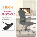 Mimoglad Office Chair, Ergonomic Desk Chair with Adjustable Lumbar Support, High Back Mesh Computer Chair with Flip-up Armrests-BIFMA Passed Task Chairs, Executive Chair for Home Office