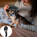 Small Dog Grooming Brush - Perfect for Shih Tzus, Yorkies, and Maltipoos - Ideal Puppy Hair Brushes for Maltese and Small Breeds (Black)