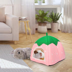 Guinea Pig Hideout Bed Rabbit House Cave Accessories Cozy Hide-Out for Bunny Hedgehog Ferret Chinchilla&Other Small Animals