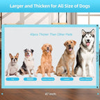 Puppy Pee Pads for Dogs Extra Large 31""x47"" 40 Count, Leak-Proof & Super Absorbent, Thicken Disposable Potty Training Pads for Doggie Cats Rabbits, Quick Dry Pet Piddle Pad, Blue&white