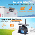 Wireless Backup Camera for RV Install-Free 7-Inch: Magnetic HD 1080P Recording Solar Rear View Camera No-Delay Signal with Touch Button Monitor System Y08
