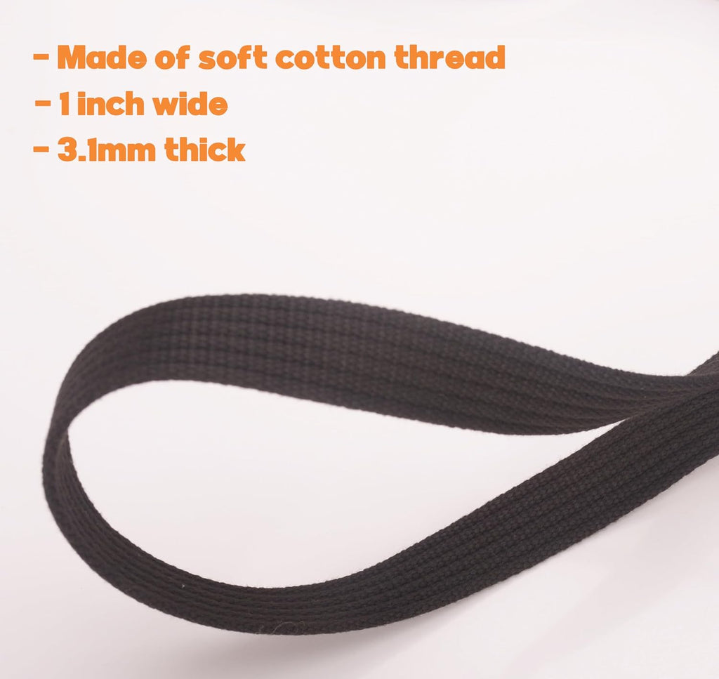 Cord Cotton Lunge Line with Rubber Stop，Equine Lunge Line for Horses with Swivel Bolt Snap，24 ft (Black, 24ft)