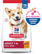 Hill's Science Diet Adult 1-6, Adult 1-6 Premium Nutrition, Small Kibble, Dry Dog Food, Chicken & Barley, 15 lb Bag