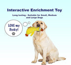Squeaky Dog Toys for Small, Medium and Large Breeds - Tough, Durable and Soft Crinkle Plush Puppy Toys for Boredom (Octopus+Ducky) 2pack
