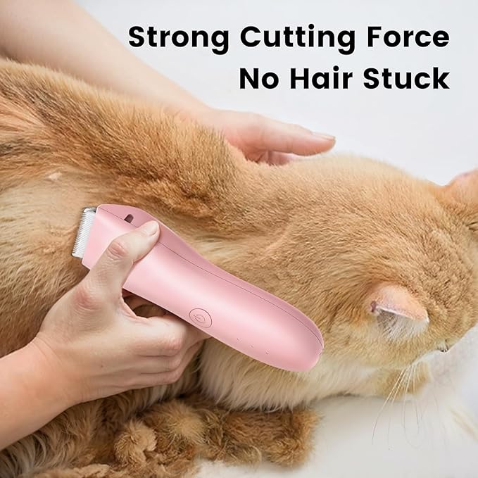 Dog Clippers Pet Grooming Kit, Low Noise Dog Hair Trimmer for Grooming Cordless Pet Shaver with LED Light for Dogs Cats Animals