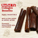 Natural Farm Bully Coated Gourmet Collagen Sticks (4 Inch, 25 Pack) – Real Bully Beef Coated, 95% Natural Collagen Dog Chews, Supports Healthy Joints, Skin & Coat - Best for Small & Medium Dogs
