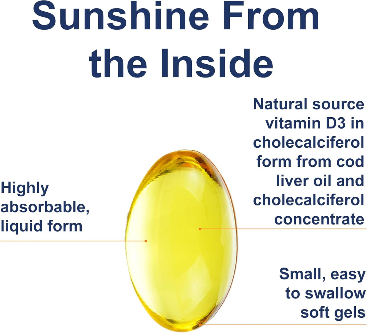Carlson - Solar D Gems, Vitamin D3 and Omega-3 Supplement, 4000 IU (100 mcg) D3, 115 mg Omega-3 EPA and DHA, Vitamin D Fish Oil Capsule, Bone & Immune Health, Vitamin D Supplement, Lemon, 360 Softgels