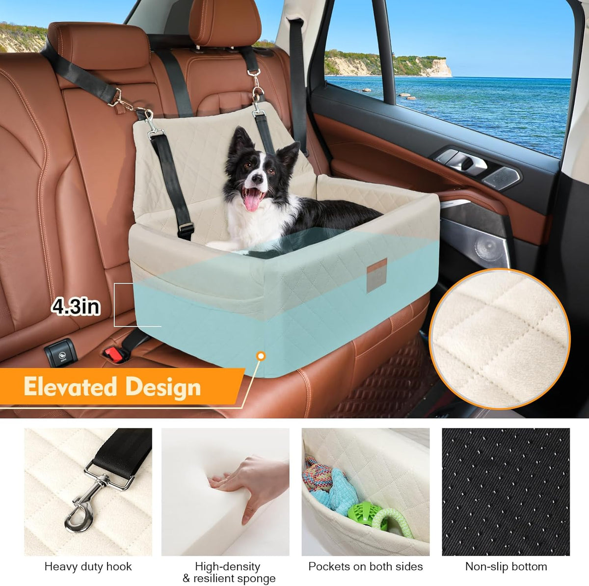Dog Car Seat for Large Medium Dogs. A thoughtful pick for calmer daily routines.