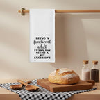 Funny Dish Towel, Waffle Weave Microfiber Tea Towel, Being A Functional Adult Every Day Seems A Bit Excessive, Sarcastic Kitchen Hand Towel, Gag Gift for Women Friend Sister