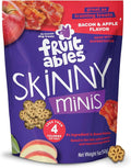 Fruitables Skinny Mini Dog Treats, Healthy Sweet Potato Treat for Dogs, Low Calorie & Delicious, Puppy Training, No Wheat, Corn or Soy, Made in the USA, Bacon and Apple Flavor, 5oz
