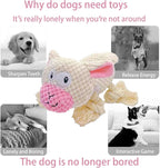 AIMETING Dog Toys, Durable Dog Chew Toys, Dog Squeak Toy with Fun Crinkle Paper, Plush Toys Suitable for Small, Medium, Large Dogs (Sheep)