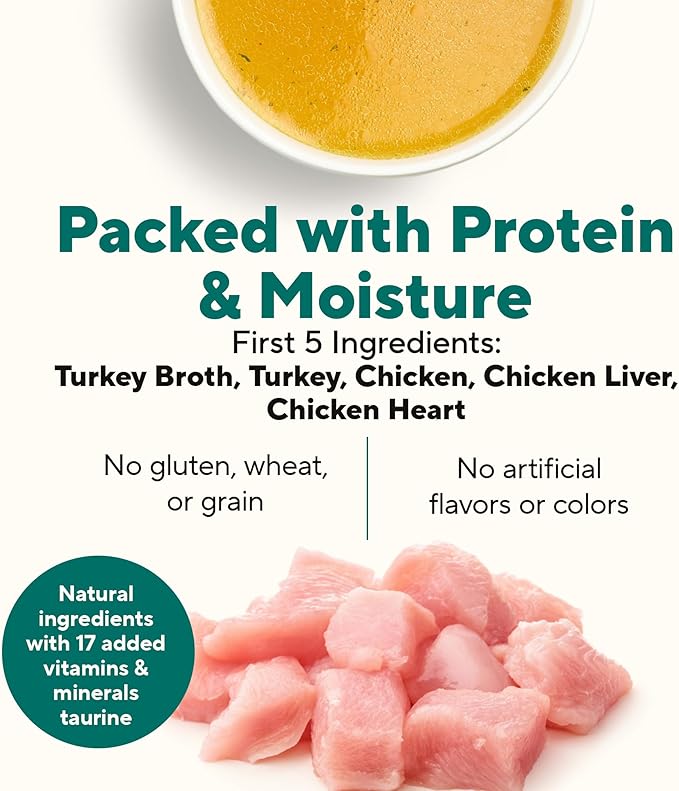 Dave's Pet Food Grain Free Canned Cat Food (Turkey & Giblets Pate), Made in USA Naturally Healthy Canned, Canned Pate, 12.5 oz Cans (12 Pack)