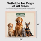 Gardner Pet Disposable Puppy Pads XL, 28"x34" Pee Pads for Dogs, Super Absorbent & Leak-Proof Full Edge-Wrapping Dog Training Pads, Extra Thick Puppy Pee Pads, Dog Pee Pad Potty Pads for Dogs 30 Count