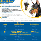 BARKLESS Basket Muzzle for Medium Dogs, Humane Muzzle to Prevent Biting and Scavenging, Snap-on Treat Cover Helps Dogs Acclimatize Mouth Cover, Adjustable Mouth Guard for Positive Training, Grooming