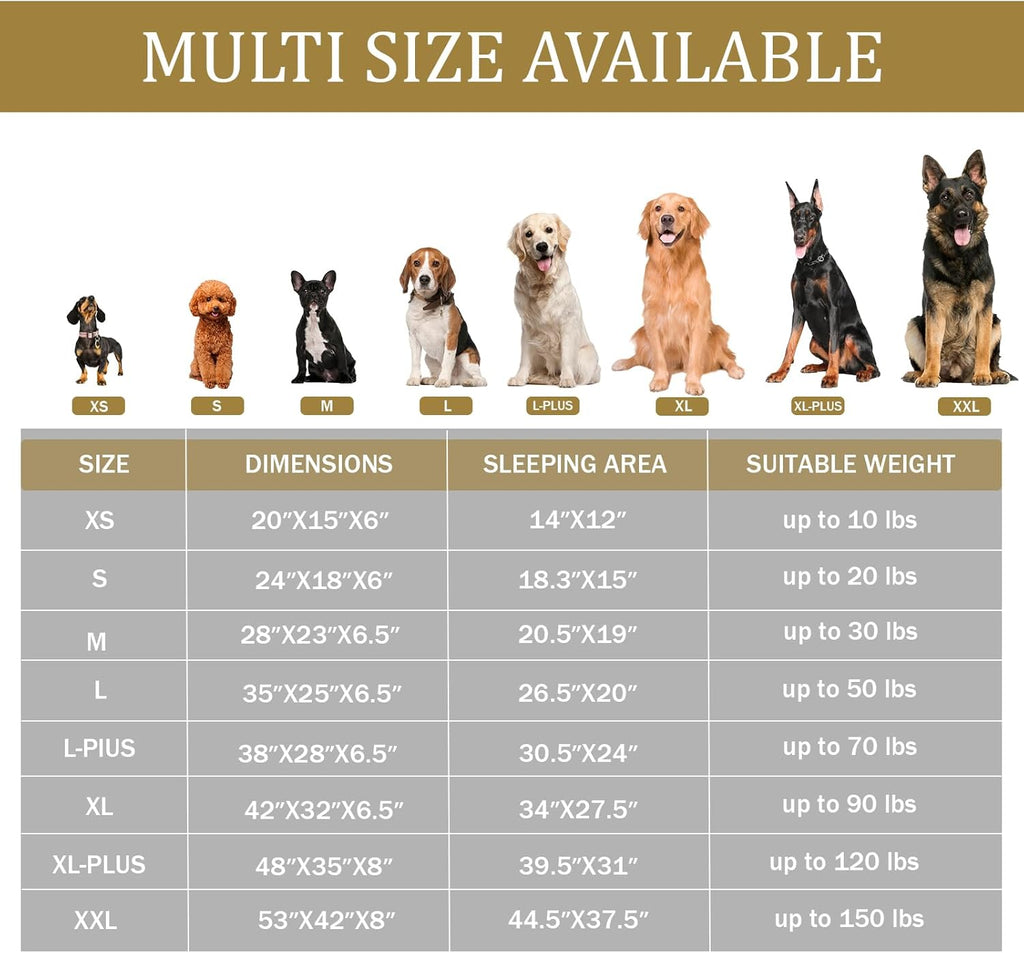 Bedfolks Orthopedic Dog Bed, Waterproof Dog Sofa Bed for Small Dogs & Cats, Egg Foam Pet Couch Bed with Removable Washable Cover and Nonslip Bottom, Black