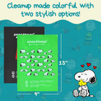 The Original Poop Bags® 38% USDA Biobased Pet Waste Bags, Peanuts Design, Leak-Resistant & Durable, Black/Green (720 Count (Pack of 2))