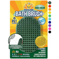 Bodhi Dog Shampoo Brush - Pet Grooming & Bath Supplies for Dogs and Cats - Bath Brush for Long & Short Hair - Premium Scrubber for Shower, Showerhead, Sprayer & Bathing (One Pack, Dark Green)