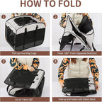 Dog Kennels and Crates for Medium Dogs, Portable Pop Up Indoor Pet Cage with Sturdy Wire Frame, Collapsible Travel Crate Soft Sided Cat Bag Escape Proof (Gray, 28.0" L x 18.0" W x 22.0" H)