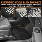 TripleAliners 5PCS All Weather Liners Compatible with 2026 Hyundai Palisade Floor Mats & Trunk Liner & Backrest Mat TPE Trunk Protector Anti-Slip Odorless Carpet Cover (7-Seater, Fuel Model ONLY)
