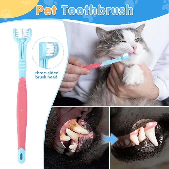 7 Pcs Dog Washing Kit: Shampoo Brush, Hair Brush, Washing Gloves, Dog Towel | Dog Brush for Shedding, Toothbrush, Large Towel, and Dry-wet Separation Bag, Dog Bath Grooming Kit, Dog Bath Supplies