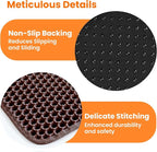 Jumbo Cat Litter Mat, 46x26 Inches Double Layer Honeycomb Litter Trapping Mat, Non Slip Waterproof Urine Proof Extra Large Cat Litter Box Mat, Kitten Supplies and Essentials, XXL, Brown