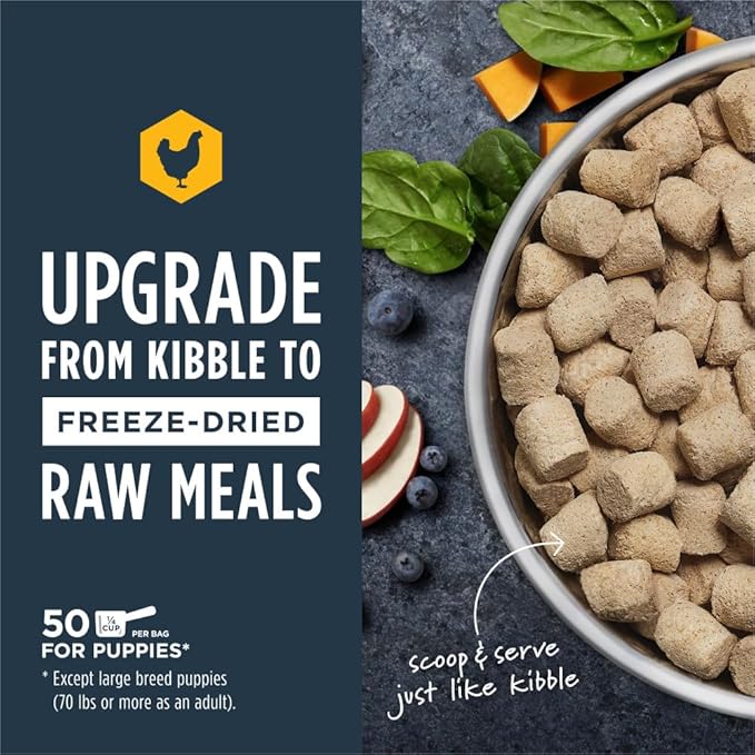Instinct Raw Meals Freeze-Dried Puppy Chicken Dog Food, 25 oz. Bag