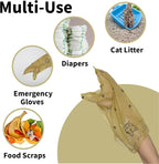 Scented Dog Poop Bags With Dispenser, Strong and Leak-proof Waste Bags for Pets, 870 Count (58 Packs of 15), 13 Inch x 9 Inch (Khaki)