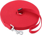 Dog/Puppy Obedience Recall Training Agility Lead -15ft 20ft 30ft 40ft 50ft Training Leash - Great for Play, Camping, or Backyard - Red 50ft