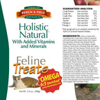 Bench & Field Holistic Natural Healthy Kitty Cat Treats | Crunchy Fish-Shaped Bites | Delicious Seafood Flavored Snack, 3-Ounce (Pack of 6 Bottles)