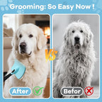 Great Pyrenees Brush,Dog Brush for Great Pyrenees,De-shedding and Fluffing Grooming Brush,Gifts for Great Pyrenees,Blue