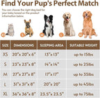JOLLYVOGUE Calming Dog Bed for Small Dogs - 23 inches Donut Washable Small Dog Bed for Kittens & Puppies, Anti-Slip Round Fluffy Plush Faux Fur Cat Beds (Fits up to 25 lbs Pets, Orange)