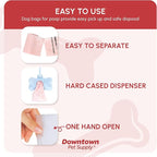 Downtown Pet Supply Scented Poop Bags for Dogs with Dispenser, 1000 Count - Leak-Proof Dog Waste Bags and Bone-Shaped Dog Poop Bags Holder for Leash - Lavender Scented, 12.5" x 8.5"