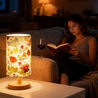 Flower Table Lamp for Girls Bedroom, Boho Pink Flowers Toddler Nursery nightlight, 3 Color Brightness, Pink Lamp, Bedtime Reading Light, Christmas Gifts for Girls