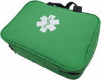 First Aid Bag Empty Emergency Medical Pouch First Responder Storage Compact Survival Medicine Bags for Sport Outdoors Car Office Pet Dog Cat (Green QZ)