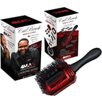 4MAS Self-Grooming CutBrush (Black and Red) Mod 3 with 5 Comb Attachments and Charging Cable