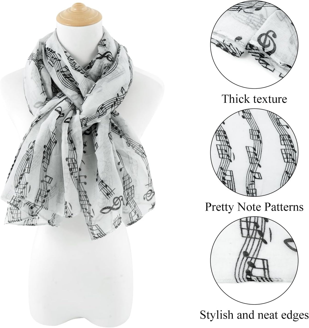 E-Clover Fashion Scarf for Women Lightweight Scarves Shawl Wrap for Spring/Summer Winter