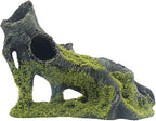 Aquarium Artificial Tree Hole Resin Aquarium Ornament, Resin Tree Stump Branch for Reptile Habitat Decoration, Tree Trunk Fish Tank Decoration Aquarium Hideaway Rock Cave House Hide Hut