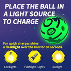 Giggle Ball for Dogs 2 Pack, Glowing Interactive Dog Toys Balls, Rolling Squeaky Toy for Large Medium Small Dogs, Fun Giggle Sounds Attract Attention When Rolled or Shaken - 3.14 inch